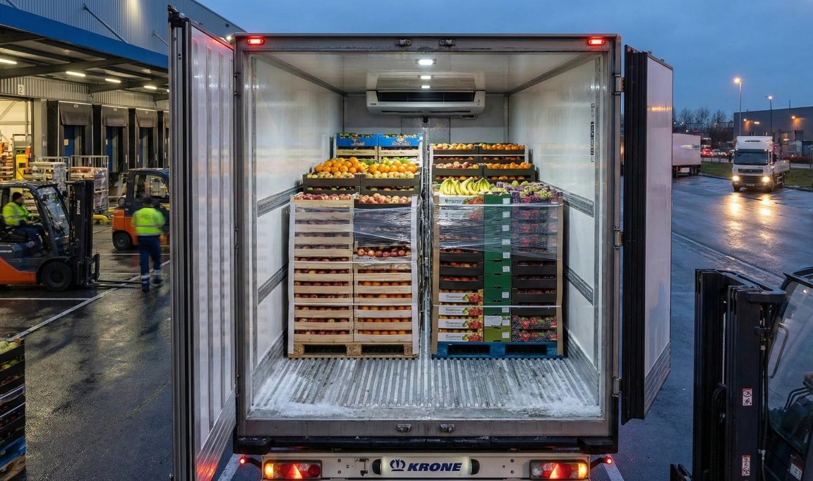 Preprava zeleniny a ovocia v kontrolovanom teplotnom režime