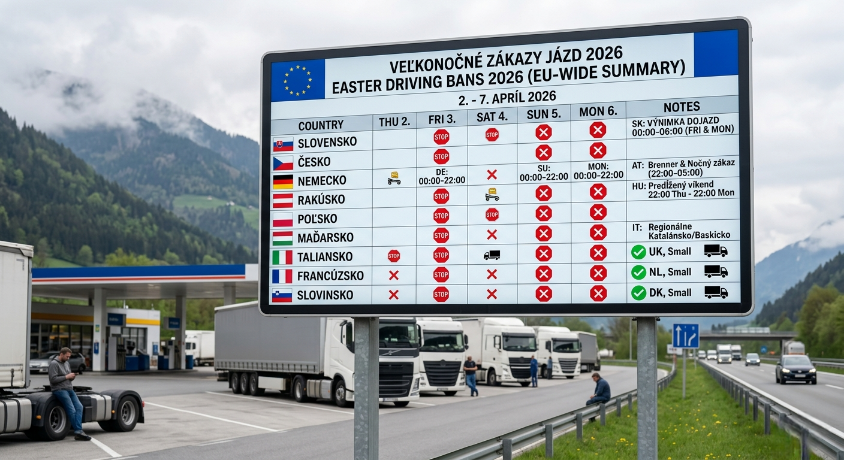 Zákazy jázd pre kamióny